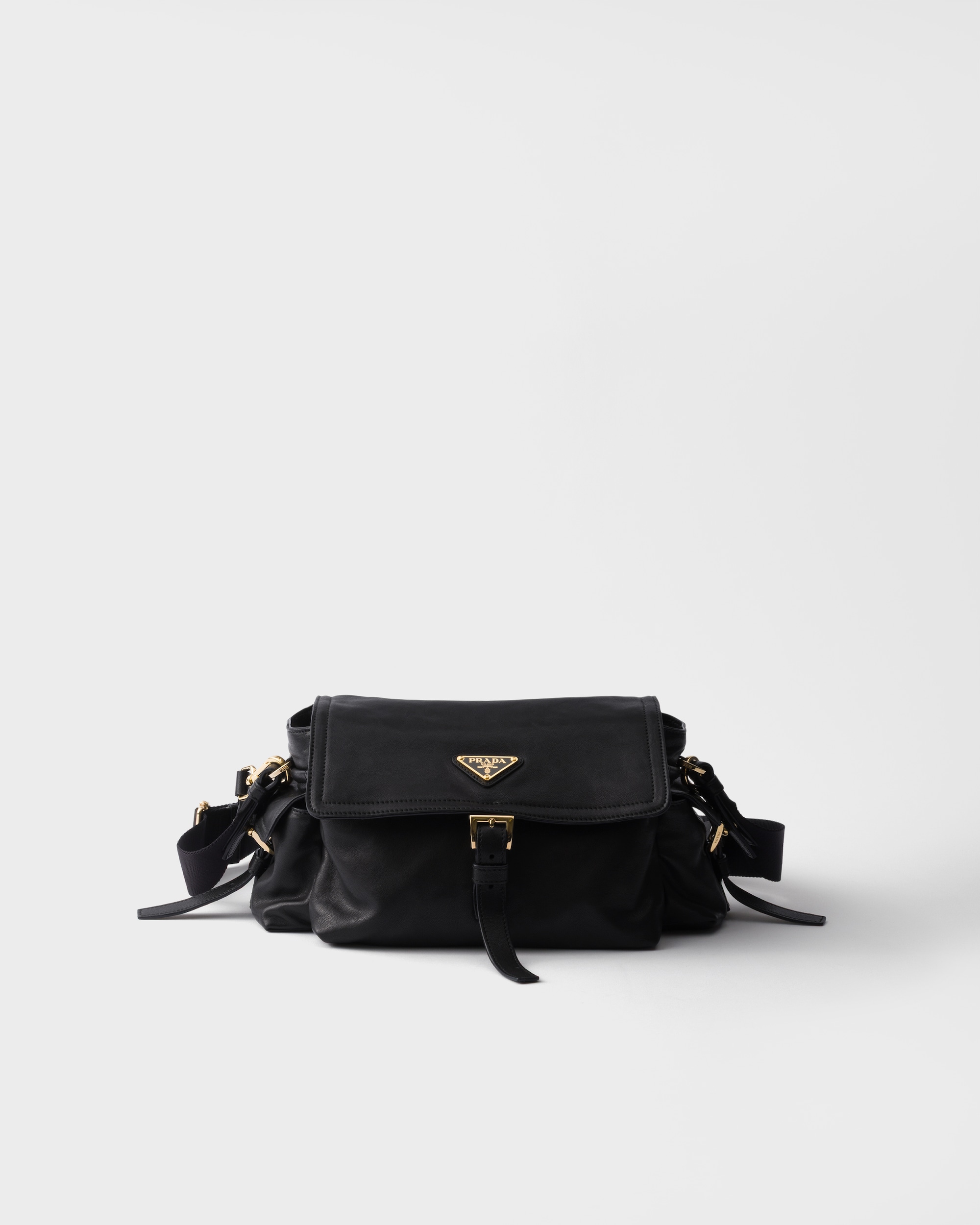 Medium Prada Explore nappa leather shoulder bag with flap - Image 1